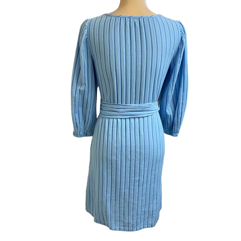 J. Crew Balloon-Sleeve Striped Dress - Picture 3 of 11